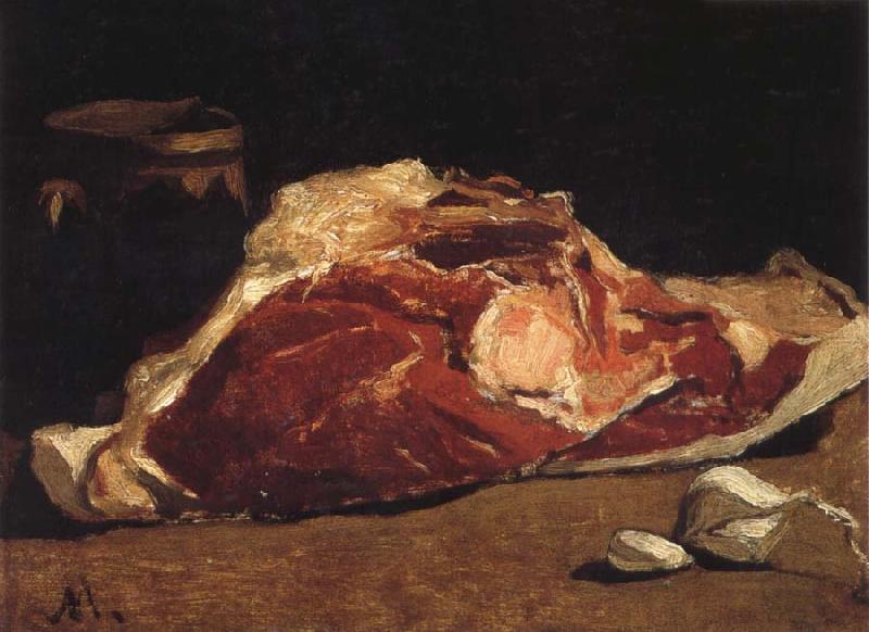 Claude Monet Still Life with Meat